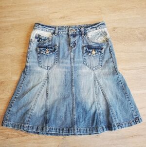 Jeans-Style Promod French Denim Skirt